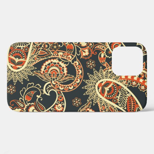 Batik Paisley:  naadloos patroon. Case-Mate iPhone Case (Achterkant (horizontaal))