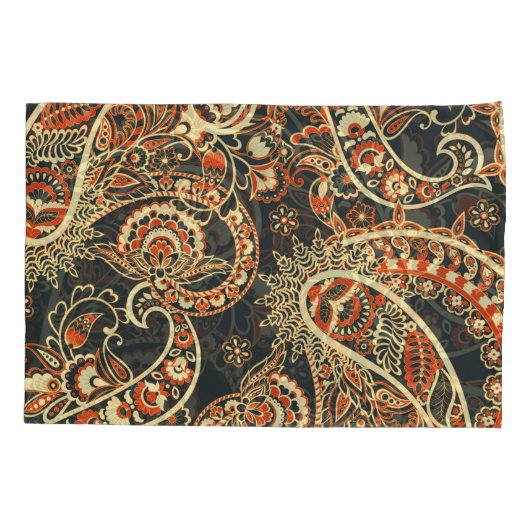 Batik Paisley:  naadloos patroon. Kussensloop (Achterkant)