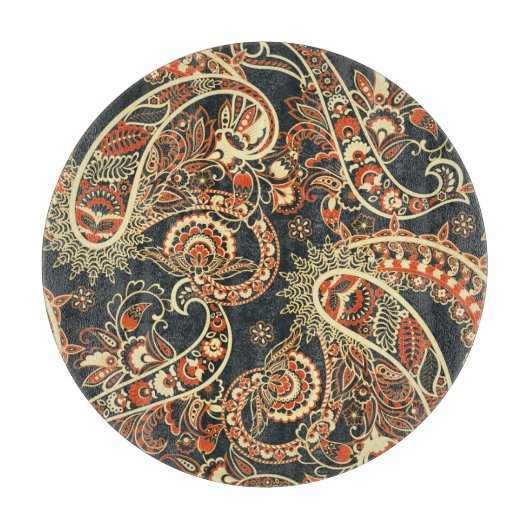 Batik Paisley:  naadloos patroon. Snijplank (Voorkant)