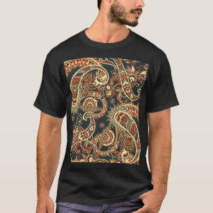 Batik Paisley:  naadloos patroon. T-shirt