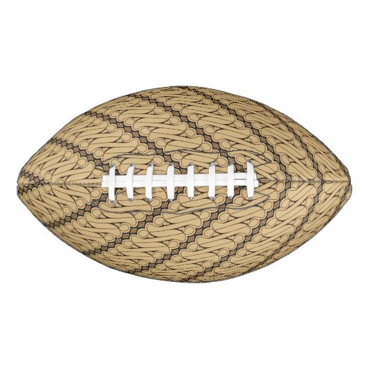 Batik Parang, Indonesisch patroon, Javaans, Etnisc American Football (Voorkant)