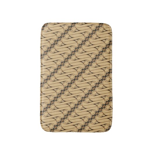 Batik Parang, Indonesisch patroon, Javaans, etnisc Badmat (Voorkant Verticaal)