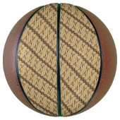 Batik Parang, Indonesisch patroon, Javaans, Etnisc Basketbal (Verticaal)