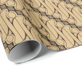 Batik Parang, Indonesisch patroon, Javaans, etnisc Cadeaupapier (Rol Hoek)