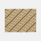 Batik Parang, Indonesisch patroon, Javaans, etnisc Fleece Deken (Voorkant (Horizontaal))