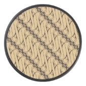 Batik Parang, Indonesisch patroon, Javaans, Etnisc Hockey Puck (Voorkant)
