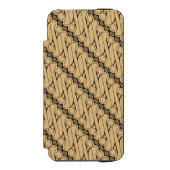 Batik Parang, Indonesisch patroon, Javaans, Etnisc Incipio iPhone Portemonnee Hoesje (Voorkant Agenda)