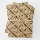 Batik Parang, Indonesisch patroon, Javaans, etnisc Inpakpapier Vel (In situ)