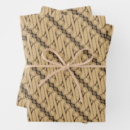 Batik Parang, Indonesisch patroon, Javaans, etnisc Inpakpapier Vel