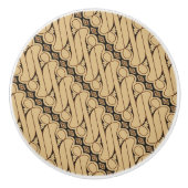 Batik Parang, Indonesisch patroon, Javaans, etnisc Keramische Knop (Voorkant)