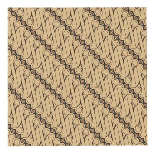 Batik Parang, Indonesisch patroon, Javaans, Etnisc Kubus (Voorkant)