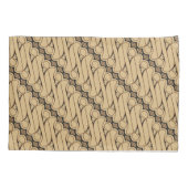 Batik Parang, Indonesisch patroon, Javaans, Etnisc Kussensloop (Achterkant)