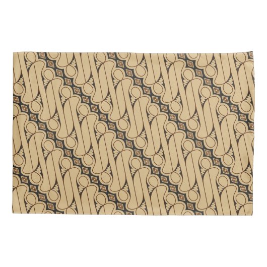 Batik Parang, Indonesisch patroon, Javaans, Etnisc Kussensloop (Achterkant)