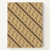 Batik Parang, Indonesisch patroon, Javaans, etnisc Notitieboek (Achterkant)