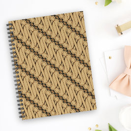 Batik Parang, Indonesisch patroon, Javaans, Etnisc Notitieboek