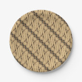 Batik Parang, Indonesisch patroon, Javaans, etnisc Papieren Bordje (Voorkant)