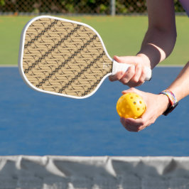 Batik Parang, Indonesisch patroon, Javaans, Etnisc Pickleball Paddle