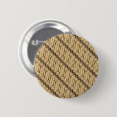 Batik Parang, Indonesisch patroon, Javaans, Etnisc Ronde Button 5,7 Cm (Voorkant /achterkant)
