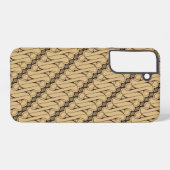 Batik Parang, Indonesisch patroon, Javaans, etnisc Samsung Galaxy Hoesje (Achterkant horizontaal)