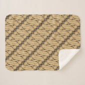 Batik Parang, Indonesisch patroon, Javaans, Etnisc Sherpa Deken (Voorkant (horizontaal))
