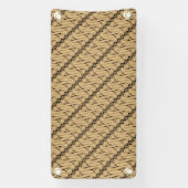 Batik Parang, Indonesisch patroon, Javaans, Etnisc Spandoek (Verticaal)