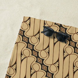 Batik Parang, Indonesisch patroon, Javaans, etnisc Strandlaken