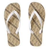 Batik Parang, Indonesisch patroon, Javaans, Etnisc Teenslippers (Voetbed)