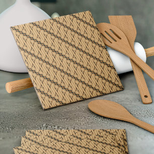 Batik Parang, Indonesisch patroon, Javaans, etnisc Tegeltje