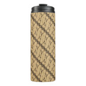 Batik Parang, Indonesisch patroon, Javaans, Etnisc Thermosbeker (Voorkant)