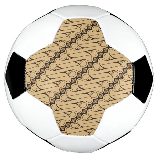 Batik Parang, Indonesisch patroon, Javaans, etnisc Voetbal (Gedraaid)