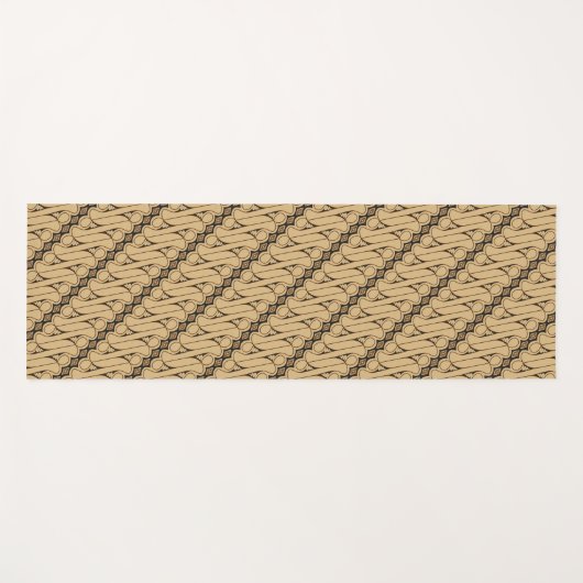 Batik Parang, Indonesisch patroon, Javaans, etnisc Yogamat (Voorkant (horizontaal))