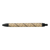 Batik Parang, Indonesisch patroon, Javaans, Etnisc Zwarte Inkt Pen (Voorkant)
