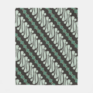 Batik Parang Yogyakarta in een modern patroon Fleece Deken
