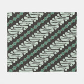 Batik Parang Yogyakarta in een modern patroon Fleece Deken (Voorkant (Horizontaal))