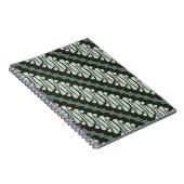Batik Parang Yogyakarta in een modern patroon Notitieboek (Rechterzijde)