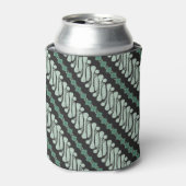 Batik Parang Yogyakarta: Modern Florapatroon Blikjeskoeler (Blikje Voorkant)