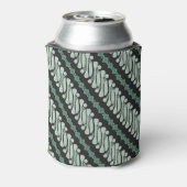 Batik Parang Yogyakarta: Modern Florapatroon Blikjeskoeler (Blikje Achterkant)