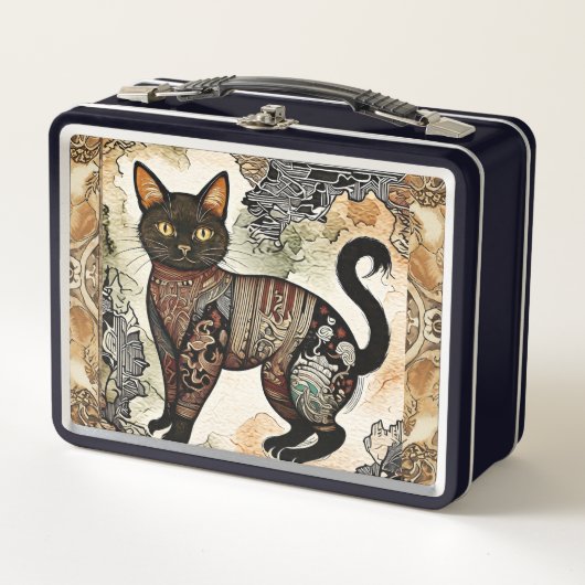 Batik Paterrn, Batik Cat, Zwarte Cat, stijl (Voorkant)