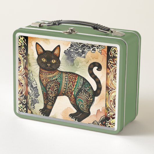 Batik Pattern, Zwarte Kat, , Antiek (Voorkant)