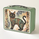 Batik Pattern, Zwarte Kat, , Antiek (Achterkant)