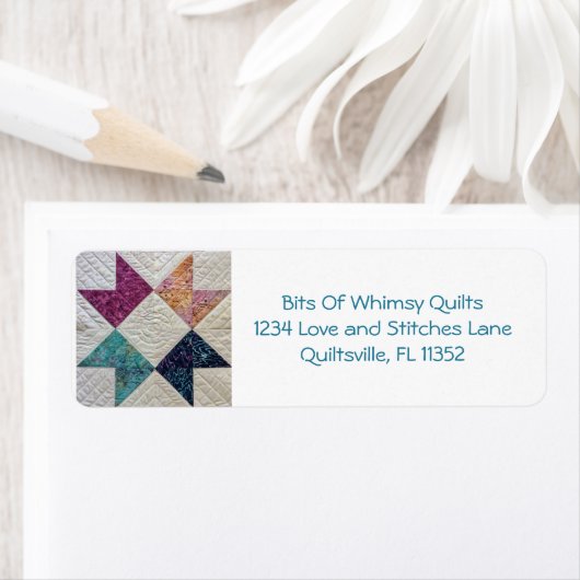 Batik Quilt Address Label (Insitu)