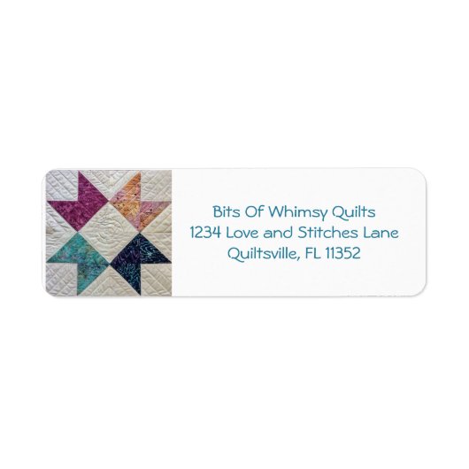 Batik Quilt Address Label (Voorkant)