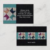 Batik Quilt Visitekaartjes (Voorkant / Achterkant)