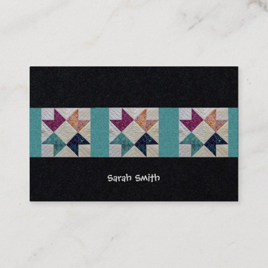 Batik Quilt Visitekaartjes (Achterkant)