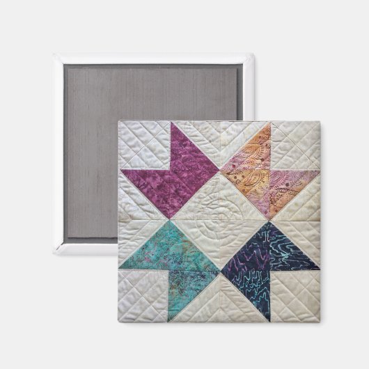Batik Quiltmagneet Magneet (Voorkant / Achterkant)