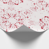 Batik Scatter© rood Cadeaupapier (Hoek)