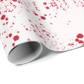 Batik Scatter© rood Cadeaupapier (Rol Hoek)