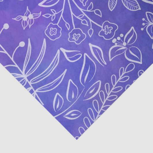 Batik Stijl Boho Botanicals Mooi Tissuepapier (Detail)