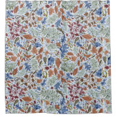 Batik stijl val bladeren gegooid patroon douchegordijn (Voorkant)