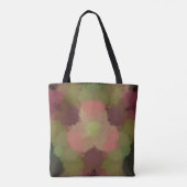 Batik Stil, Kleckse in grün, rosa, gelabcamouflage Tote Bag (Achterkant)